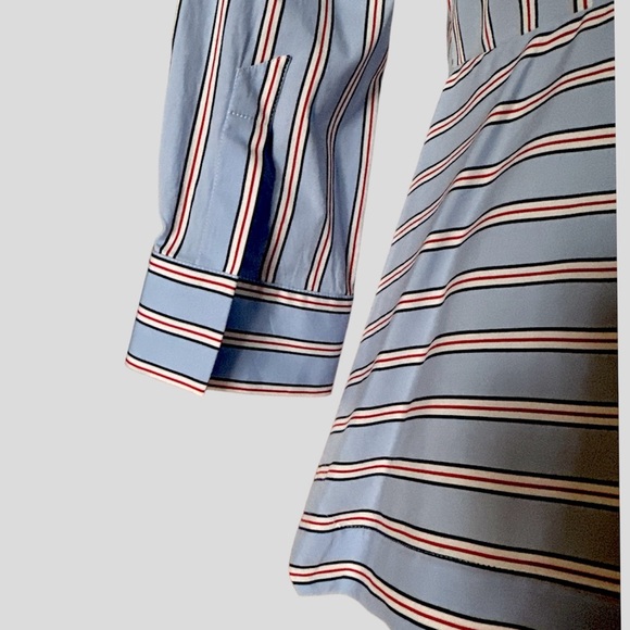 Striped Blouse Peplum Made in Italy - Picture 4 of 11